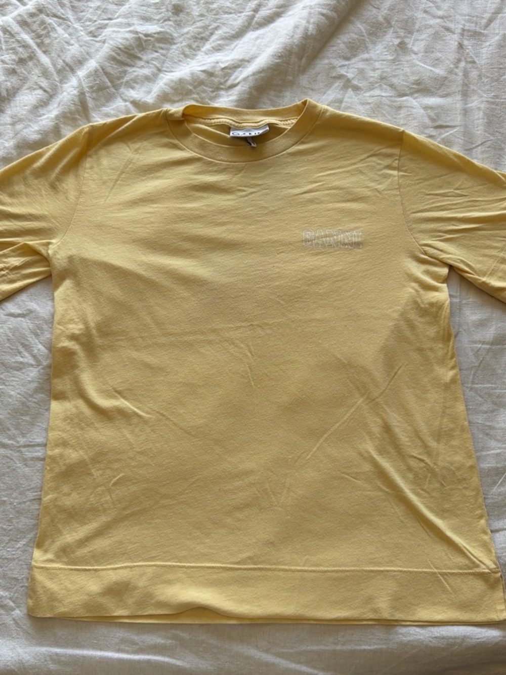 Ganni Yellow Tee